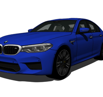 超精细汽车模型 宝马 BMW M5 (2)